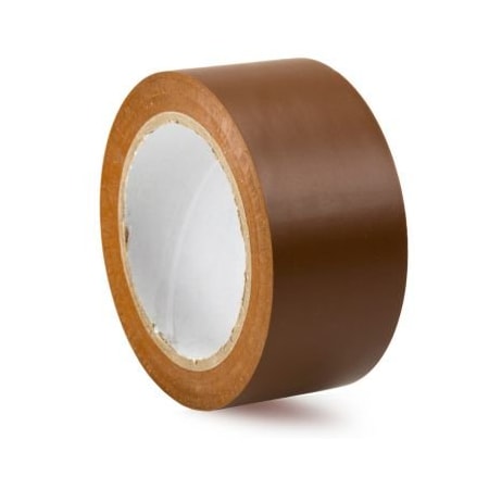 Pipe Marking Tape, SelfAdhesive, Brown, 2 In Width, 108 Ft Length, 6 Mil Thickness, Vinyl